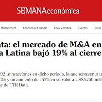 TTR Data: el mercado de M&A en Amrica Latina baj 19% al cierre del 3T23